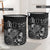 Fiji Laundry Basket - Polynesian Turtle Hibiscus Black - Polynesian Pride