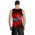 Yap Men's Tank Top - Polynesian Hook And Hibiscus (Red) - Polynesian Pride