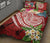 Polynesian American Samoa Quilt Bed Set - Summer Plumeria (Red) - Polynesian Pride