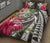 Hawaii Polynesian Turtle Tropical Hibiscus Plumeria Quilt Bed Set - Gray - Polynesian Pride