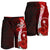 Chuuk Polynesian Men's Shorts - Coat Of Arm With Hibiscus - Polynesian Pride