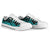 Cook Islands Low Top Canvas Shoes - Turquoise Tentacle Turtle - Polynesian Pride