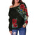 Cook Islands Hibiscus Off Shoulder Sweater - Polynesian Pride