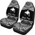 Papua New Guinea Polynesian Custom Personalised Car Seat Covers - Pride White Version - Polynesian Pride