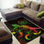 Palau Polynesian Area Rugs - Turtle With Blooming Hibiscus Reggae - Polynesian Pride