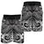 Guam Polynesian Men's Shorts - White Shark Polynesian Tattoo - Polynesian Pride