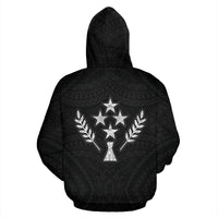 Kosrae Polynesian Custom Zip up Hoodie Micronesia Kosraean Warrior - Polynesian Pride