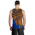 Marshall Islands Polynesian Tank Top (Men) - Blue Turtle - Polynesian Pride