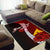 Tokelau Polynesian Custom Personalised Area Rug - Coat Of Arm With Hibiscus - Polynesian Pride