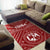 Tonga Area Rug - Tonga Seal With Polynesian Tattoo Style (Red) - Polynesian Pride