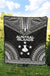 Austral Islands Premium Quilt - Austral Islands Flag Polynesian Chief Black Version - Polynesian Pride