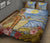 Hawaii The Girl Surfing Wave Quilt Bed Set - Polynesian Pride