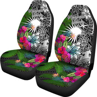 Marshall Islands Car Seat Covers - Turtle Plumeria Banana Leaf - Polynesian Pride