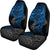 Tahiti Polynesian Car Seat Covers - Blue Turtle Hibiscus Flowing - Polynesian Pride