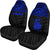 New Caledonia Custom Personalised Car Seat Covers - New Caledonia Blue Coat Of Arms Polynesian Tattoo - Polynesian Pride