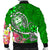 Guam Custom Personalised Men's Bomber Jacket - Turtle Plumeria (Green) - Polynesian Pride