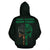 Polynesian Kakau Skull National Pearl Harbor Remembrance Day Hawaii Zip Hoodie Green - Polynesian Pride