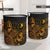 Yap Laundry Basket - Polynesian Turtle Hibiscus Gold - Polynesian Pride