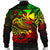 Polynesian Wallis and Futuna Men's Bomber Jacket - Reggae Shark Polynesian Tattoo - Polynesian Pride