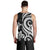 Tahiti Men's Tank Top - White Tentacle Turtle - Polynesian Pride