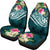 Wallis and Futuna Polynesian Car Seat Covers - Summer Plumeria (Turquoise) - Polynesian Pride