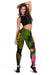 Tuvalu Polynesian Women's Leggings - Hibiscus and Banana Leaves - Polynesian Pride