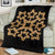 Hawaiian Premium Blanket Royal Pattern - Black And Gold - A1 Style - Polynesian Pride