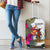 Vanuatu Luggage Covers Polynesian Hibiscus White Pattern - Polynesian Pride