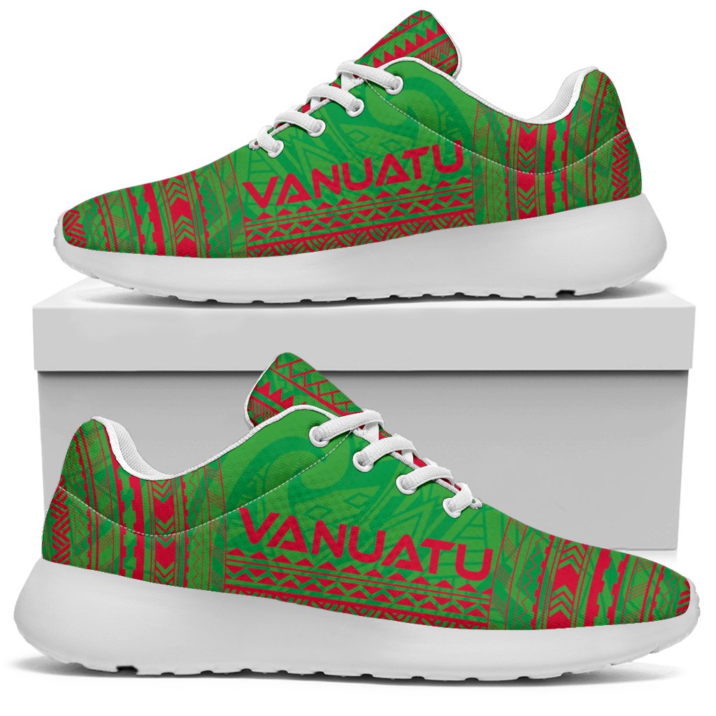 Vanuatu Sporty Sneakers - Polynesian Chief Flag Version - Polynesian Pride