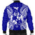 Tonga Polynesian Men's Bomber Jacket Map Blue - Polynesian Pride