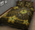 Hawaii Mix Polynesian Turtle Plumeria Quilt Bed Set - AH - Nick Style - Yellow - Polynesian Pride