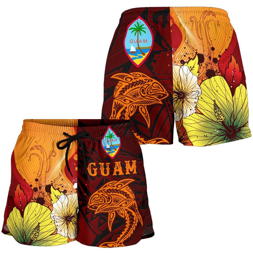 Guam Women's Shorts - Tribal Tuna Fish - Polynesian Pride