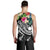 Nauru Polynesian Men's Tank Top - Summer Plumeria (Black) - Polynesian Pride