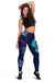 American Samoa Polynesian Leggings - Blue Polynesian Eagle - Polynesian Pride