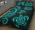 American Samoa Quilt Bed Set - Turquoise Tentacle Turtle - Polynesian Pride