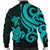 Chuuk Micronesian Men Bomber Jacket - Turquoise Tentacle Turtle - Polynesian Pride