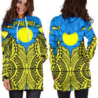 Palau Hoodie Dress - Palau Flag Premium - Polynesian Pride