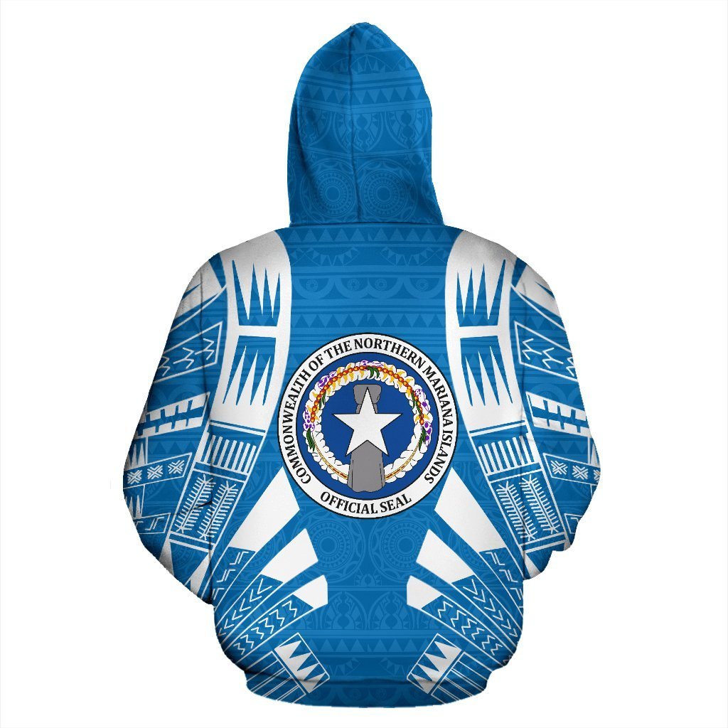 The Northern Mariana Islands All Over Zip up Hoodie Polynesian Tattoo - Polynesian Pride