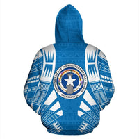 The Northern Mariana Islands All Over Zip up Hoodie Polynesian Tattoo - Polynesian Pride