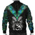 New Zealand Maori Moko Men's Bomber Jacket Paua Shell - Polynesian Pride