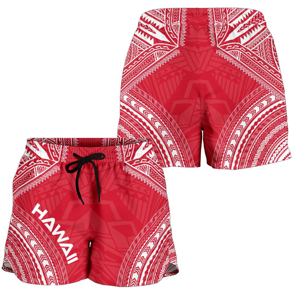 Hawaii Women's Shorts - Polynesian Chief Flag Version - Polynesian Pride