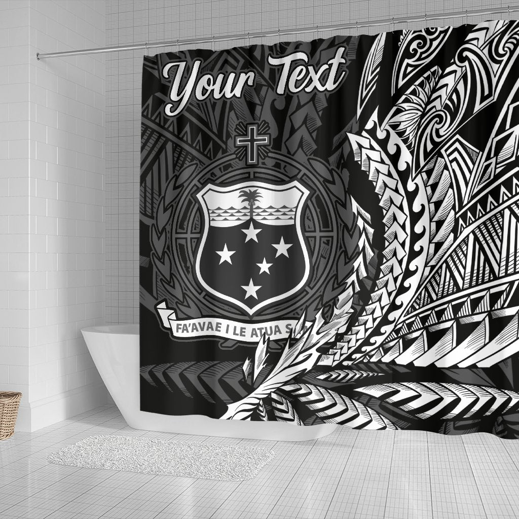 Samoa Shower Curtains - Custom Personalised Wings Style - Polynesian Pride
