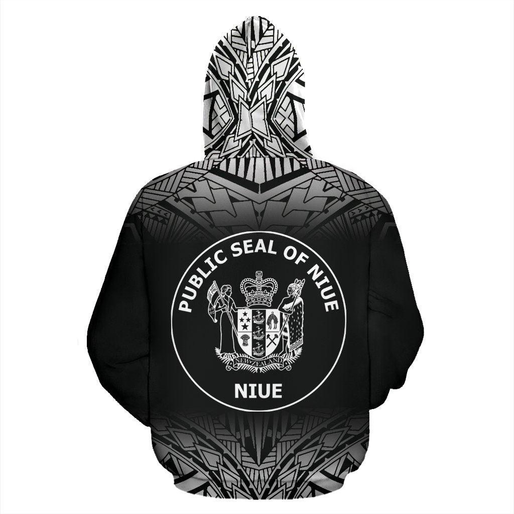 Niue Polynesian Hoodie Fog Black - Polynesian Pride