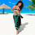 Turtle Hibiscus Polynesian Sarong Turquoise - Circle Style - Polynesian Pride