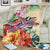 Hawaii Tropical Hibiscus Plumeria Turtle Beige Premium Blanket - Polynesian Pride