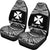 Wallis and Futuna Polynesian Custom Personalised Car Seat Covers - Pride White Version - Polynesian Pride