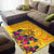 Polynesian Hawaii Kanaka Maoli Area Rug - Hibiscus Flowers & Polynesian Patterns - Polynesian Pride