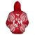 Tonga Polynesian ll Over Hoodie Map Red White - Polynesian Pride