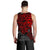 Tonga Polynesian Tank Top (Men) - Red Turtle Flowing - Polynesian Pride