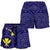 Hawaii Women's Shorts - Hawaii Kanaka Maoli And Map ( Blue) - Polynesian Pride